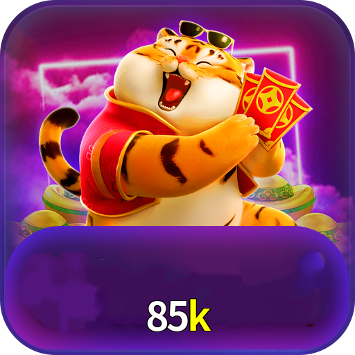 Imagem promocional da 85k mostrando a plataforma e suas vantagens